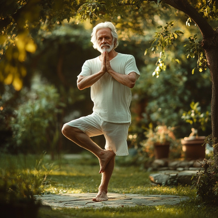 Поза дерева - розвиток балансу та концентрації